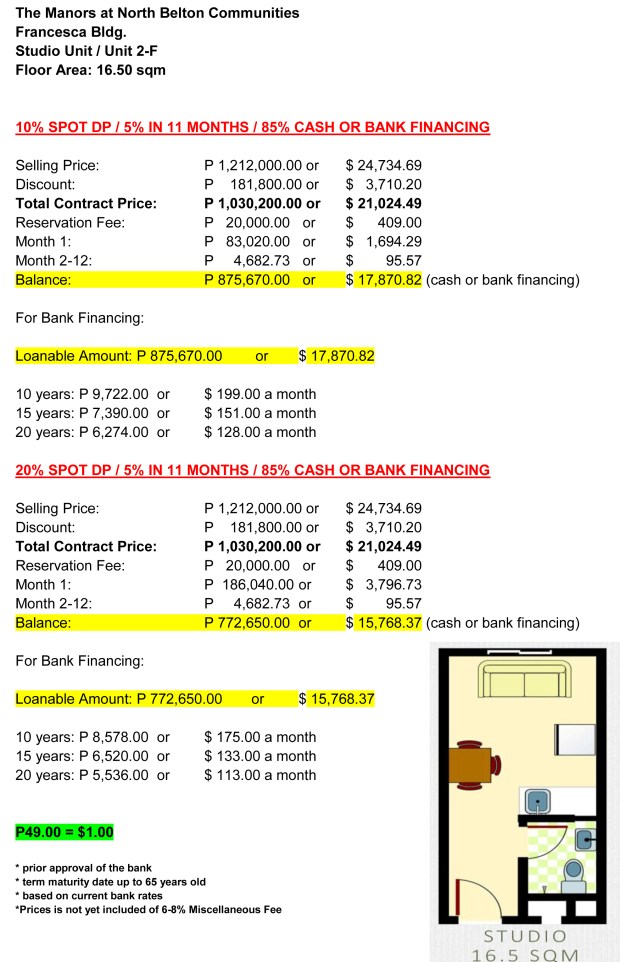 the manors_studio sample computation ($)